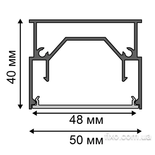 схема і розміри світлової лінії FN48